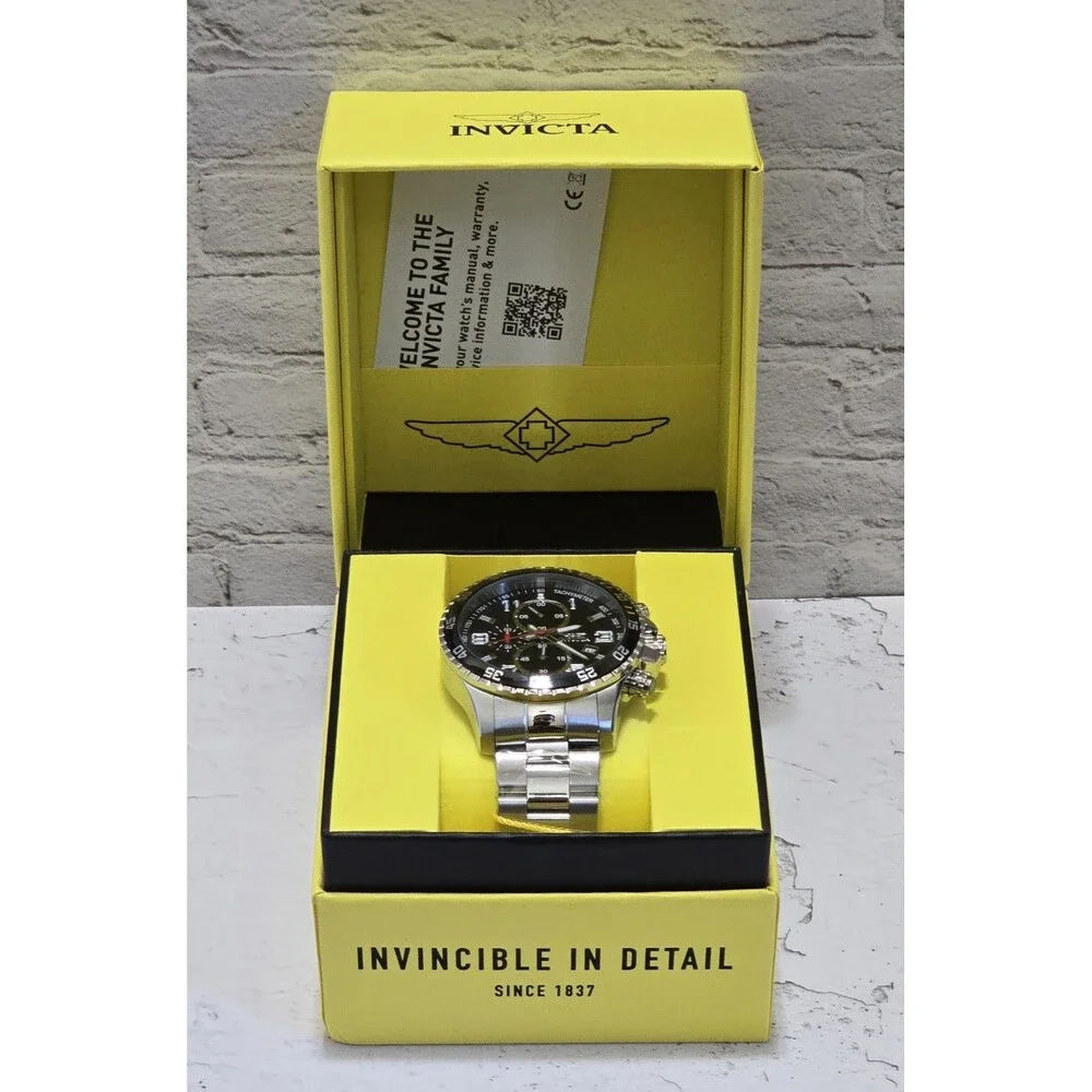 Invicta Specialty Mach Gala Men's Watch  48mm  Black Dial Steel 69804 Brand New